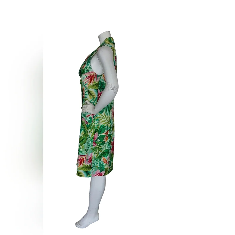 Kay Unger‎ Tropical Floral Sleveless Dress Size 12